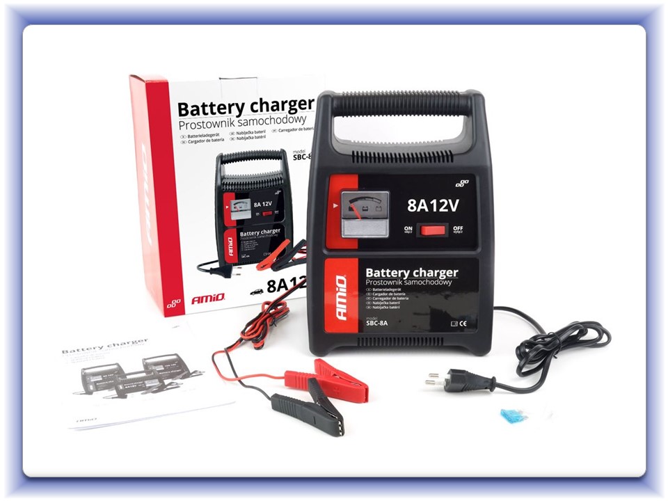 Nabíjačka auto/moto batérií 8A, 12V SBC-8A