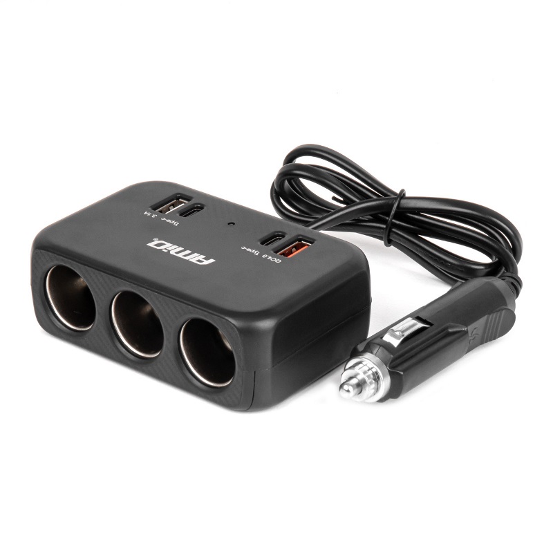 Predlžovacia zásuvkai 1x USB-A 1x USB-C QC4.0 12V 24V 120W 80cm
