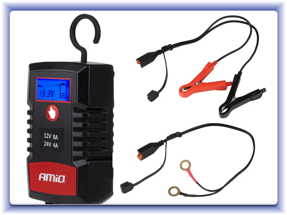 Nabíjačka digitálna AGM GEL STD LiFePo4 MAX 8A 12/24V PRO HOOK