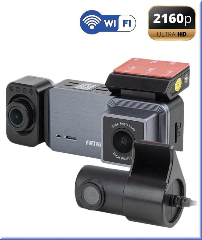 Kamera do auta so zadnou kamerou 4K + 1K + 2K WLAN WIFI UHD