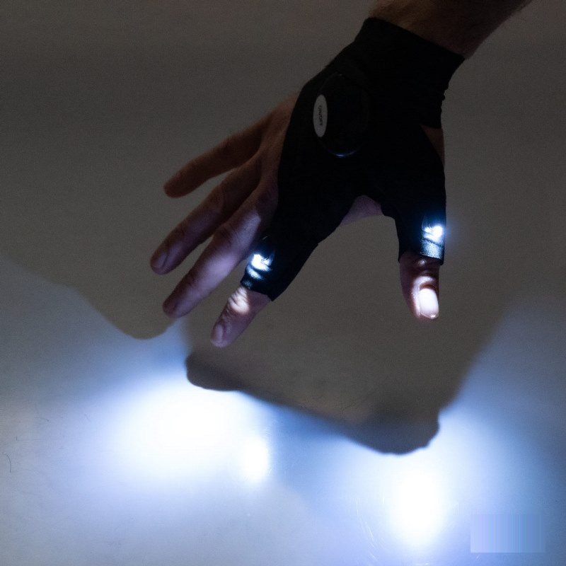 Rukavice s LED baterkou