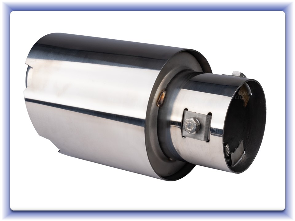 Koncovka výfuku z nerezovej ocele chróm A-04064