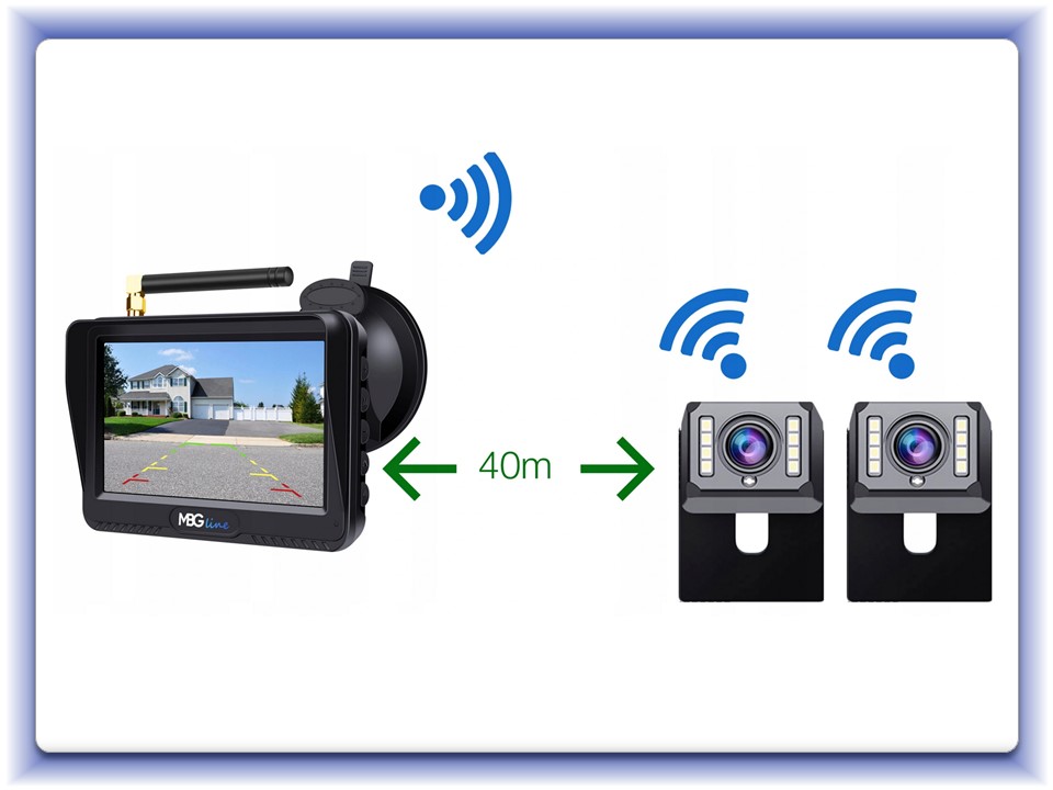 Parkovací set bezdrôtový D-435 + 009S 12-24V 