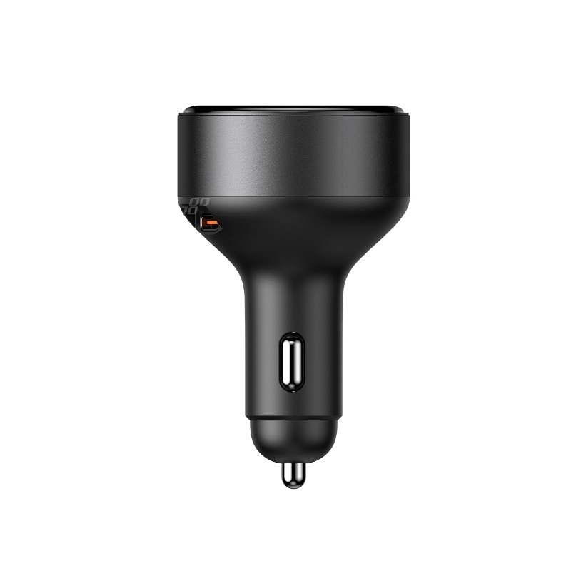 Výsuvná nabíjačka do auta C kábel + USB C port 12/24V 60W