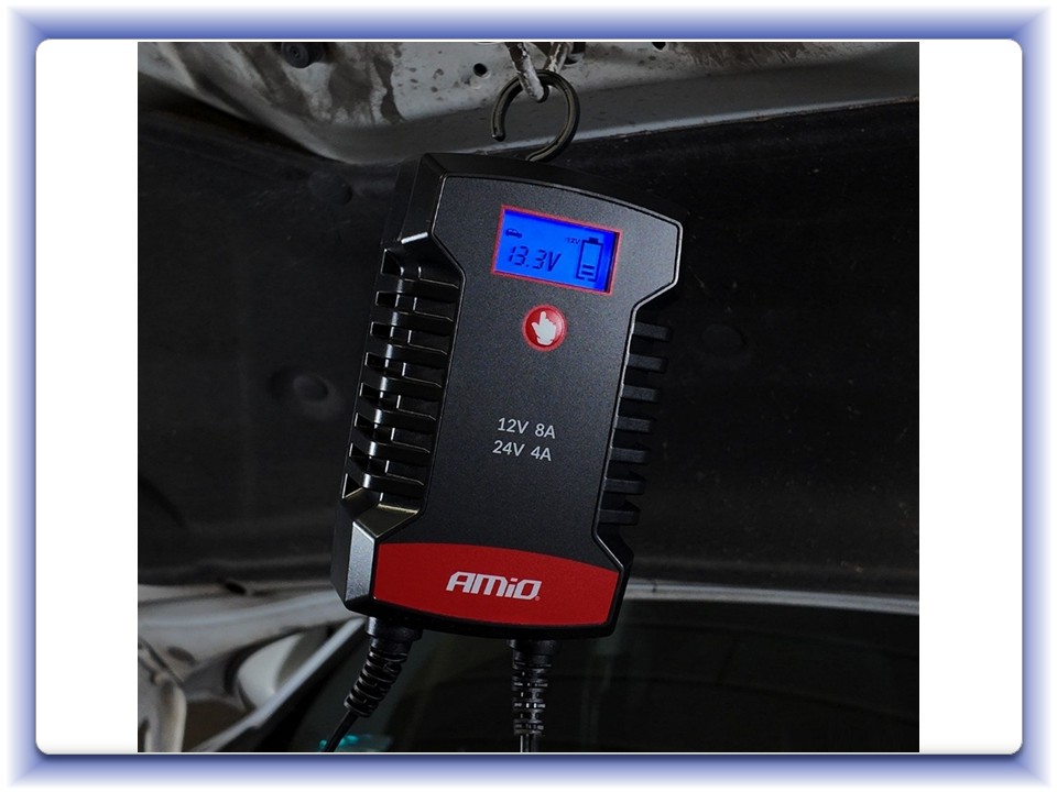 Nabíjačka digitálna AGM GEL STD LiFePo4 MAX 8A 12/24V PRO HOOK