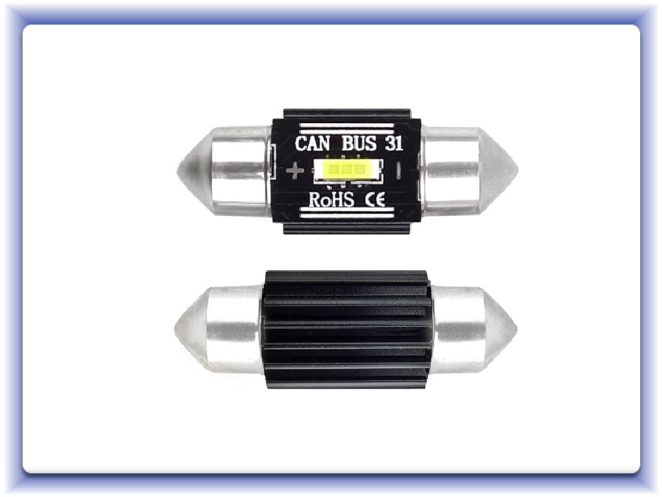 LED Canbus 1860 1SMD UltraBright Festoon C5W C10W C3W 31mm 12V/24V