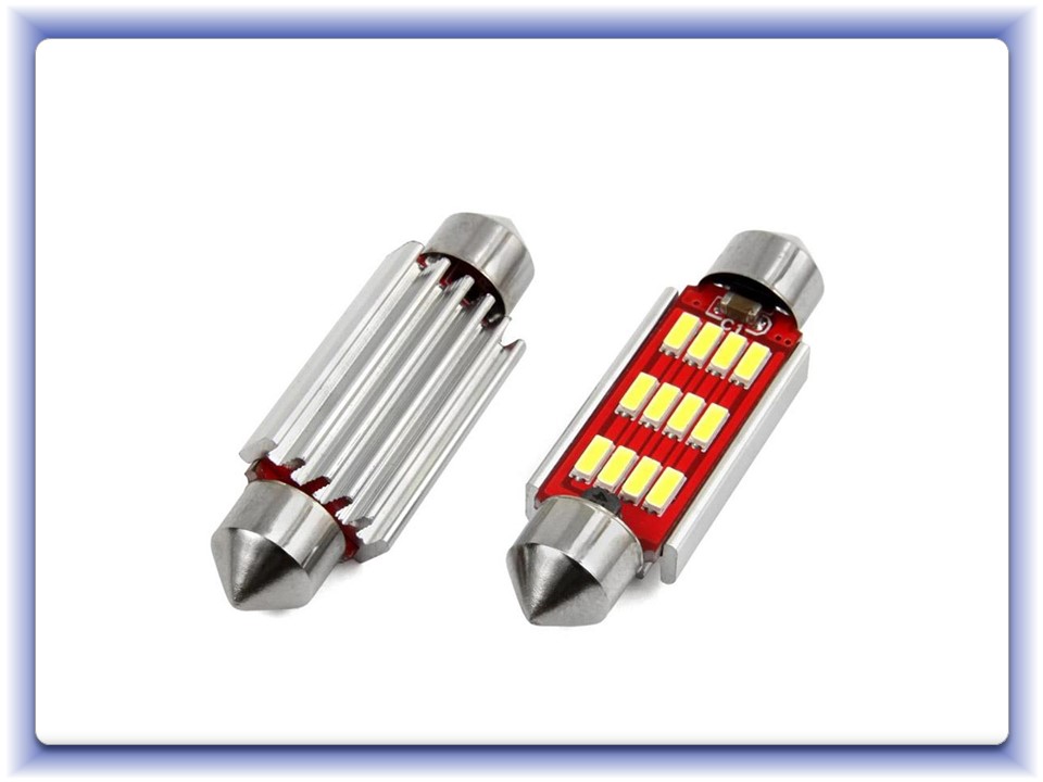 LED žiarovka Festoon 41mm Canbus 12smd 4014 White 12V/24V