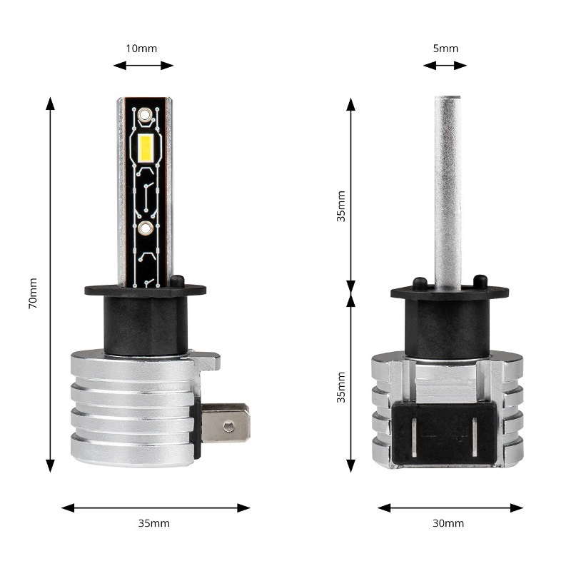 Led žiarovky H1 séria H-mini 12 / 24V