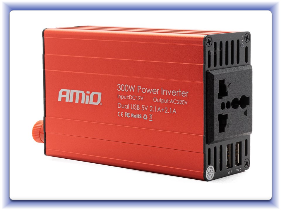 Menič napätia 12V/220V 300W/600W 2xUSB PI03