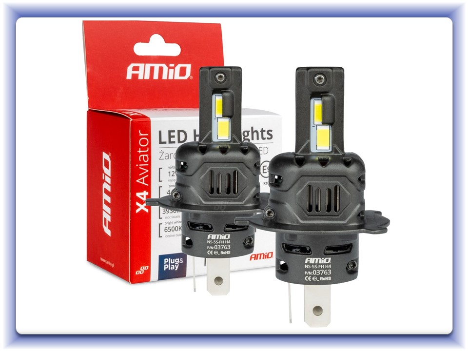 Led žiarovky H4/H19 series X4 Aviator