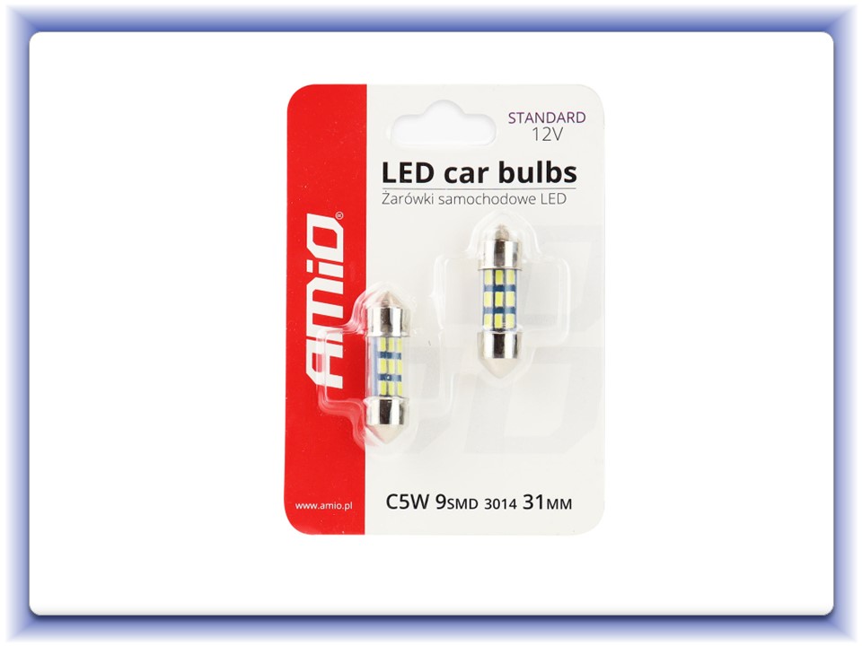 LED žiarovky STANDARD 3014 9SMD Festoon C5W C10W C3W 31mm