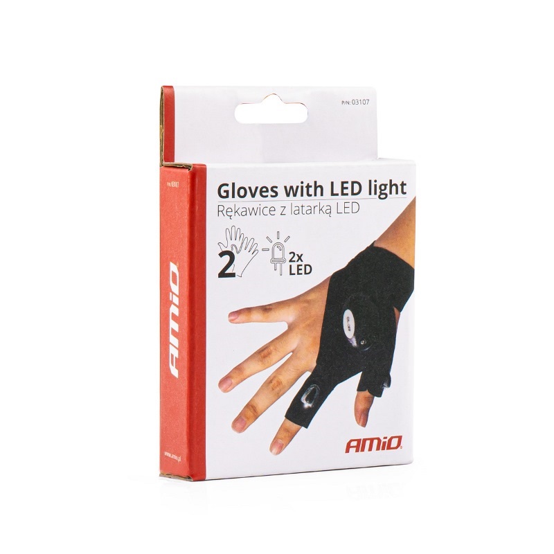 Rukavice s LED baterkou