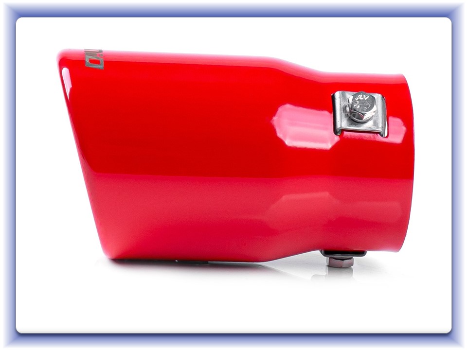 Koncovka výfuku z nerezovej ocele MT 017R červená