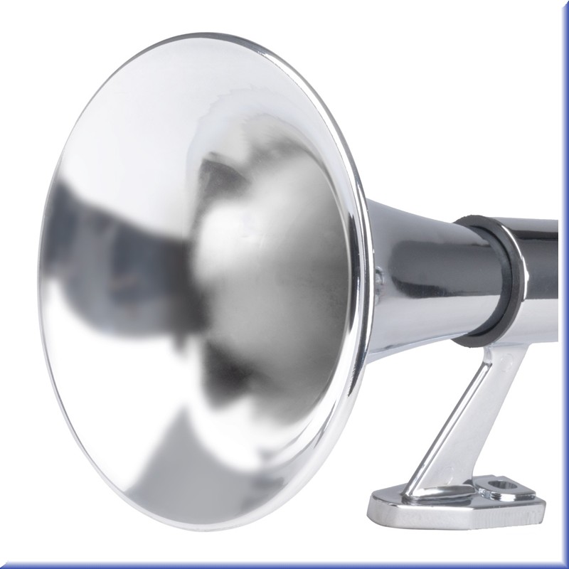 Zvuková signalizácia klaksónu chróm 640 mm 12V 24V