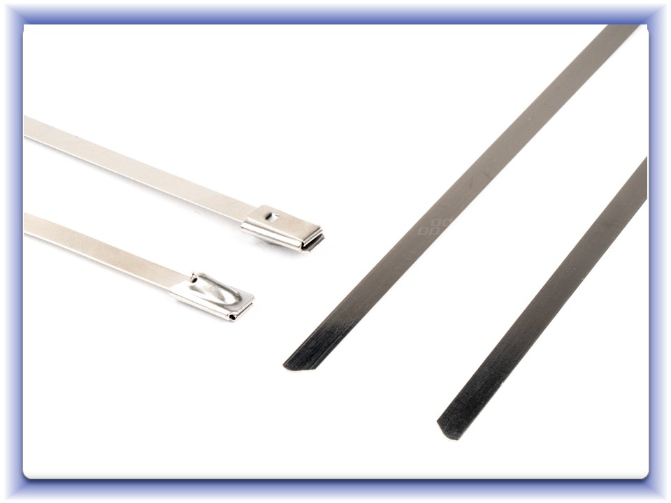 Nerezové sťahovacie pásky 4,6x250mm 100 ks