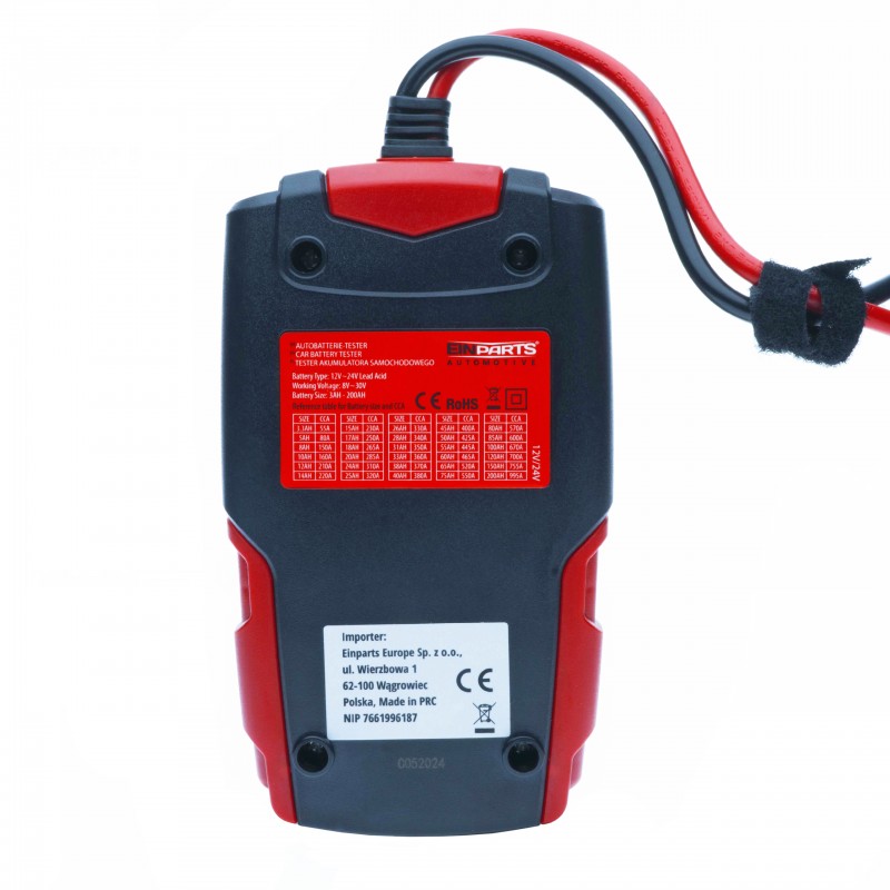 Digitálny tester autobatérií 12 / 24V