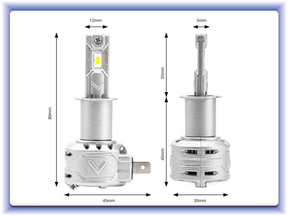Led žiarovky H3 series X2 Canbus