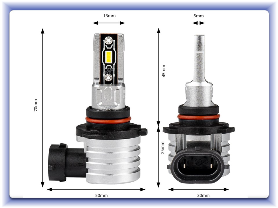 Led žiarovky HB3 9005/HIR1 9011/H10 series H-mini