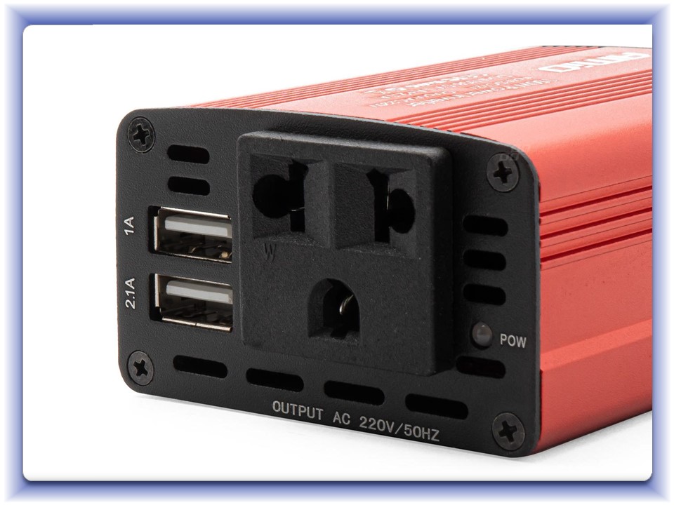 Menič napäta 12V/230V 150W/300W 2xUSB PI01