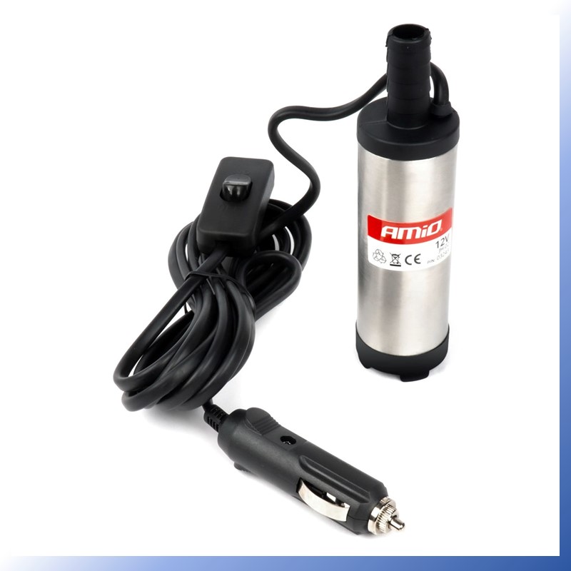 Elektrické čerpadlo na naftu 12V ponorné, priemer 38 mm -súprava s hadicou