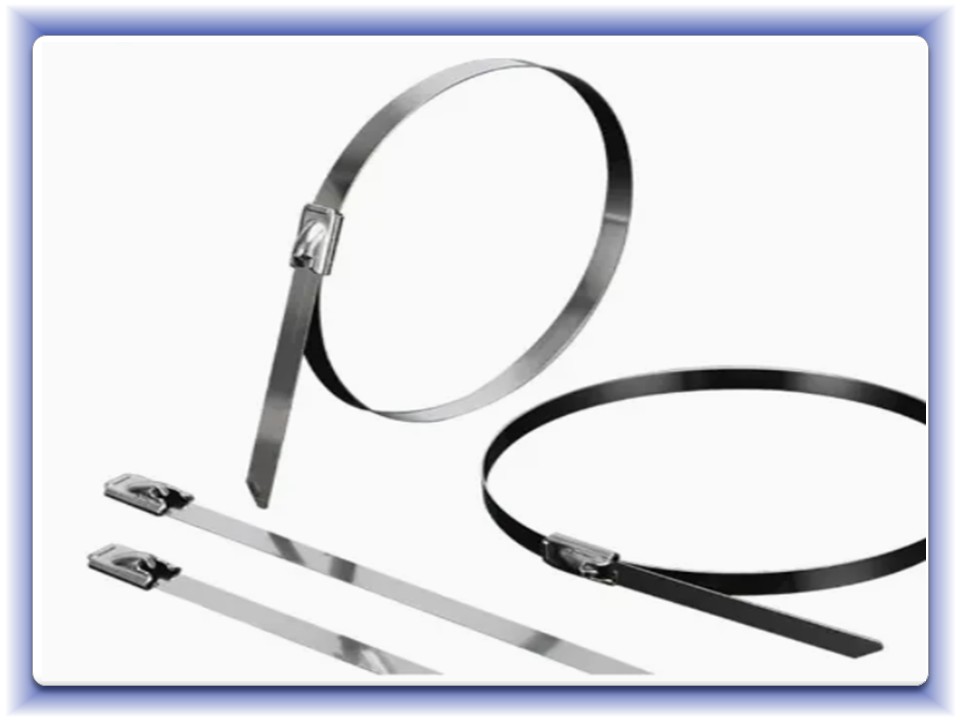 Nerezové sťahovacie pásky 4,6x250mm 100 ks