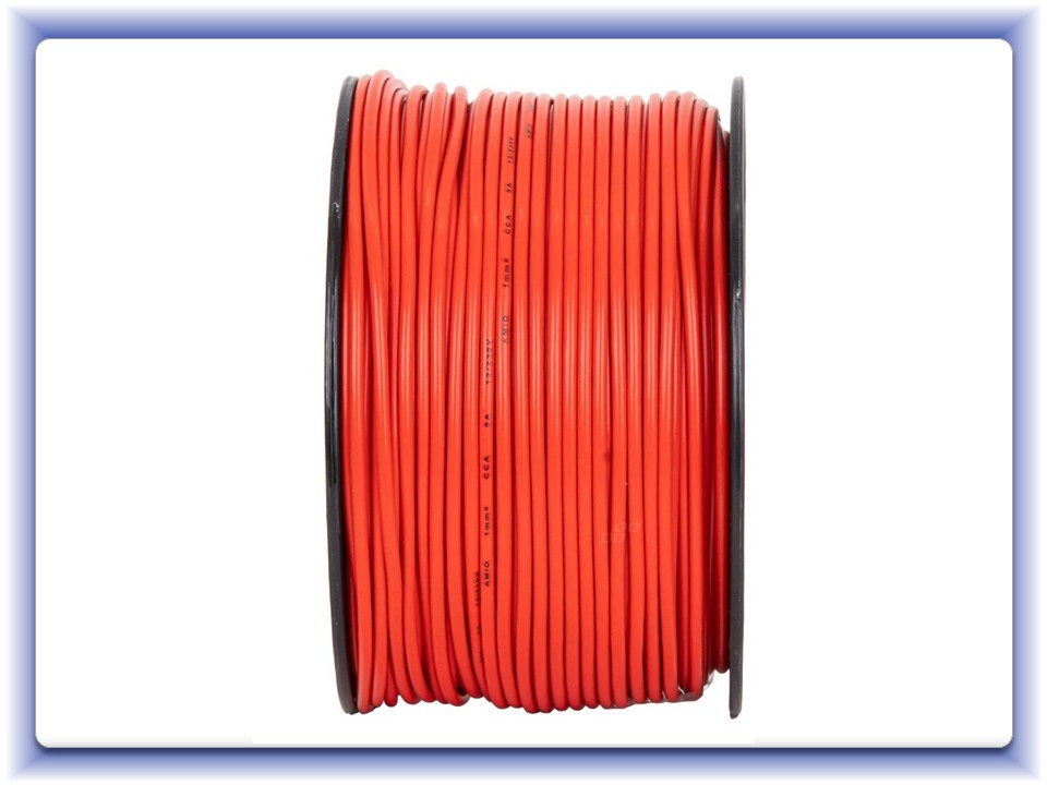 Jednožilový vodič k reproduktorom CCA 1x1 mm² 100 m 5 A 12/230V