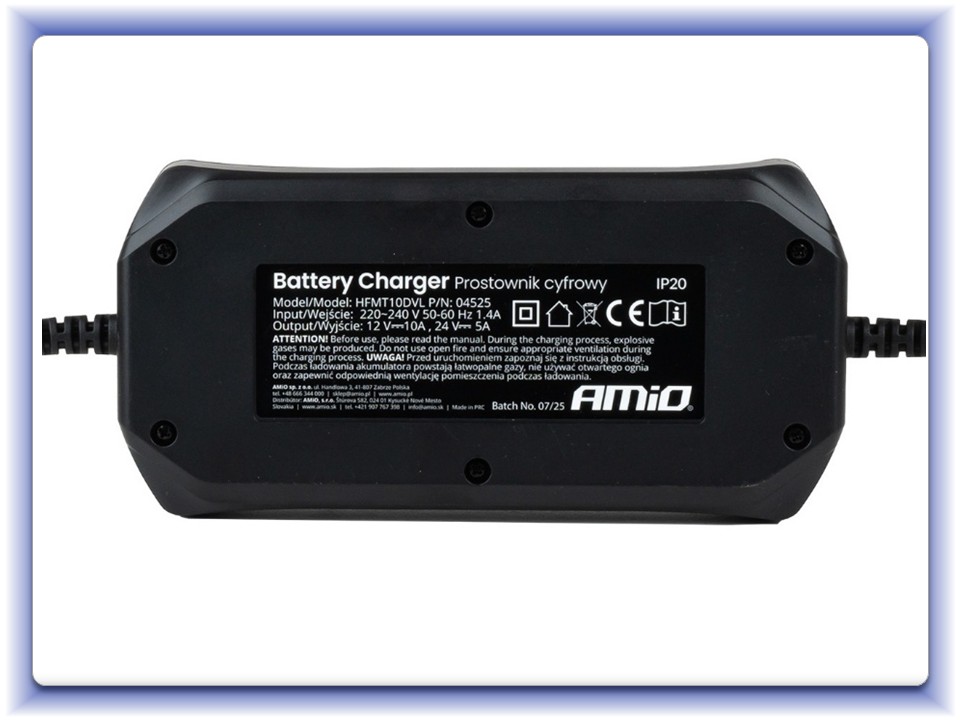 Nabíjačka digitálna STD GEL AGM WET MAX 10A 12/24V