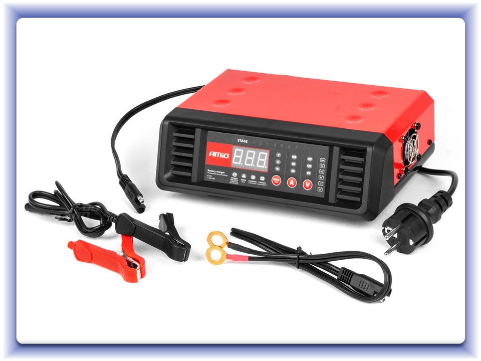 Digitálna stacionárna nabíjačku 10A 6V 12V