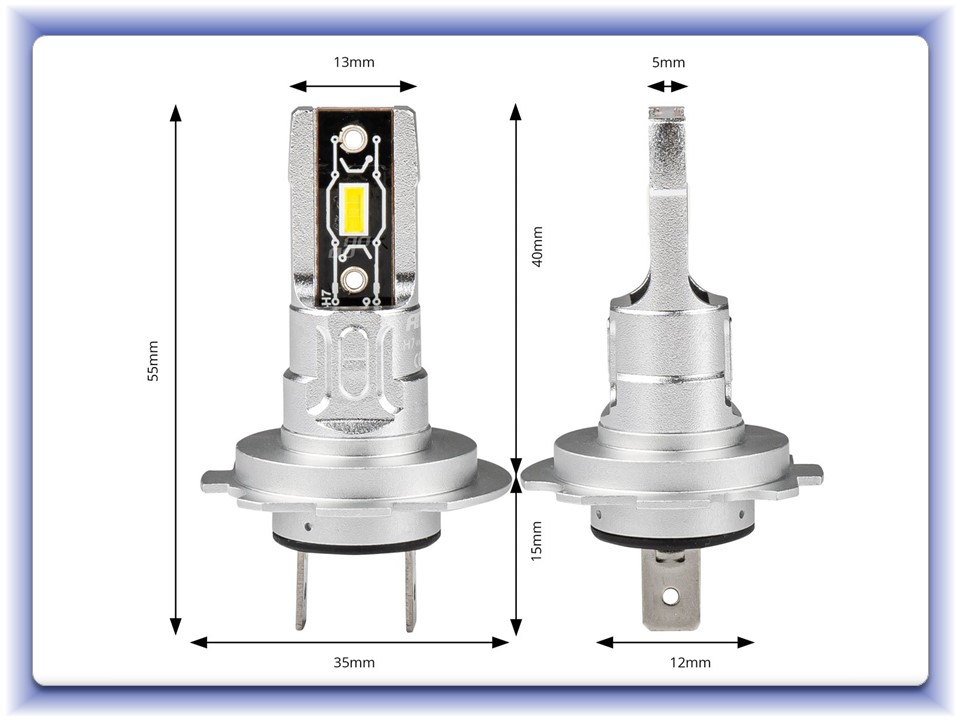 Led žiarovky H7/H18 series H-mini