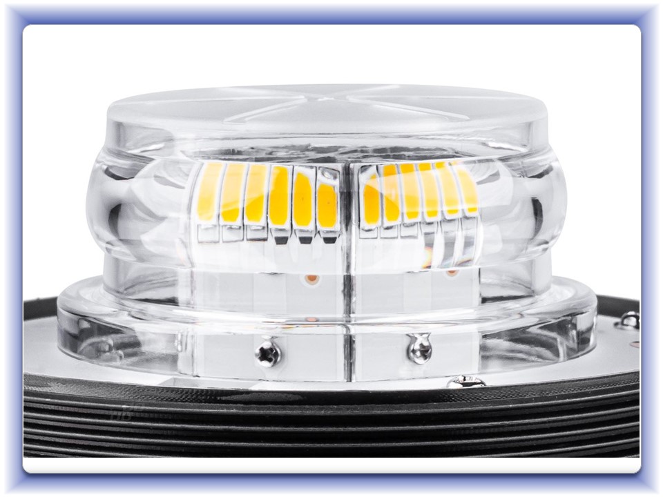 Výstražný maják 36LED W03m Magnetický 12/24V