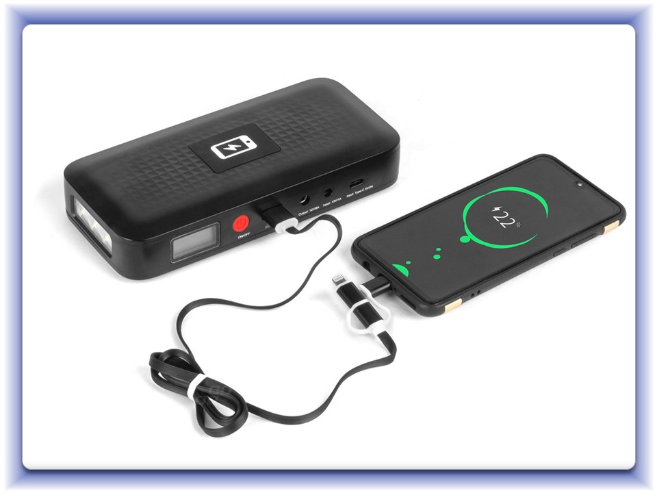 Štartovací zdroj jump starer Powerbank 12V 12Ah 800A