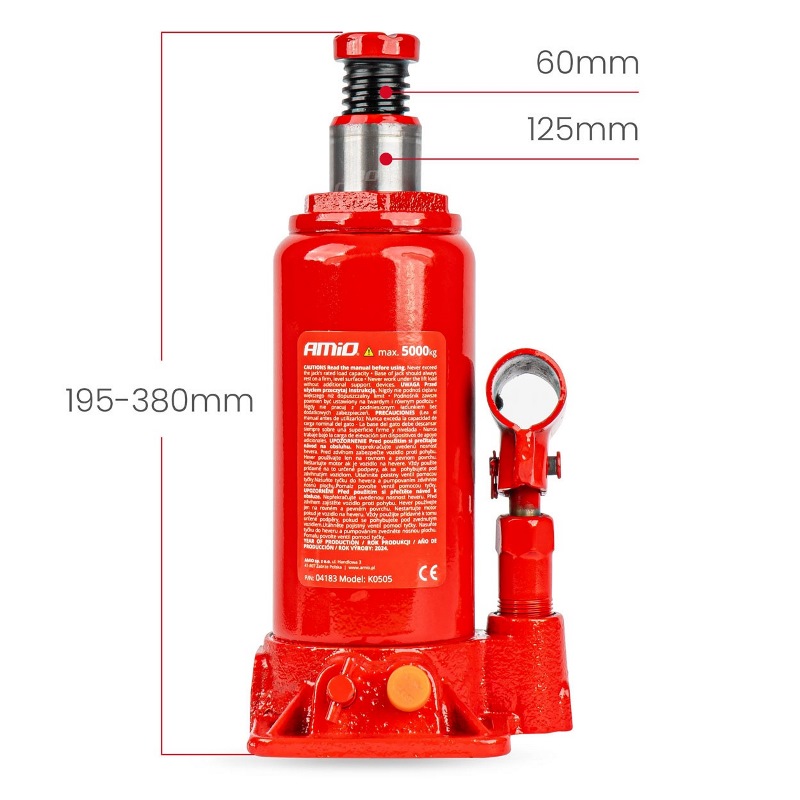 Hydraulický stĺpový zdvihák 5T v PVC boxe