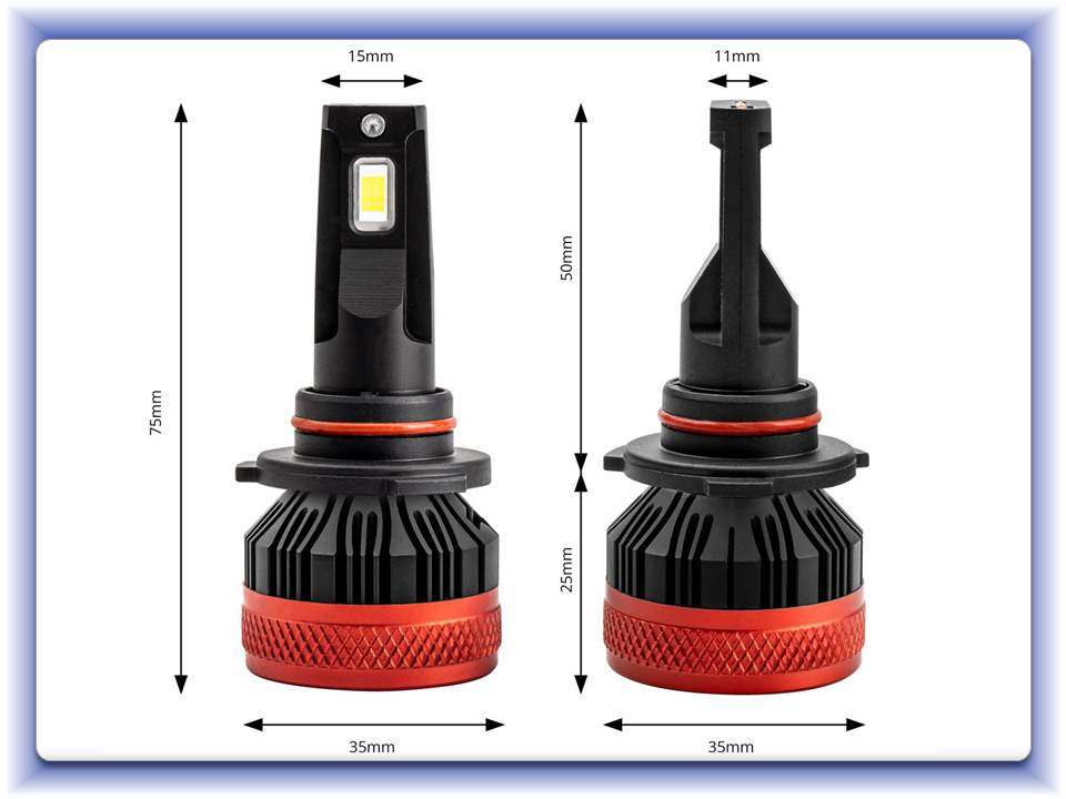 Led žiarovky HB3 9005/HIR1 9011/H10 series X3 Canbus