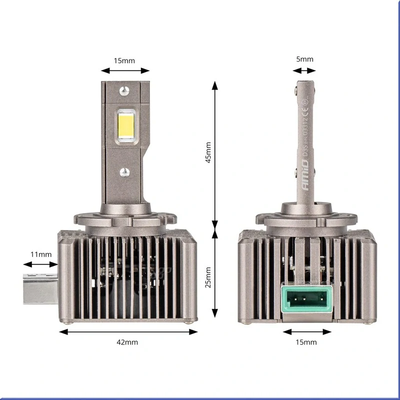 Prémiové LED žiarovky D3S (8600 lm) s CANBUS + Sada 4 utierok ZDARMA