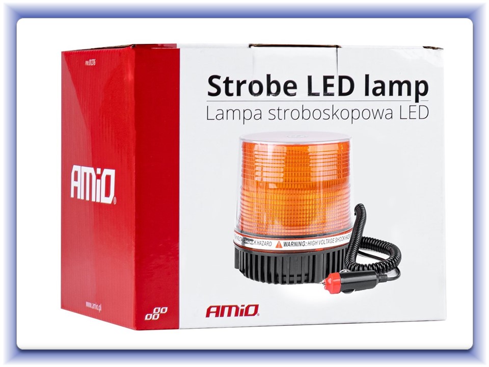 Stroboskopový výstražný LED maják 12V