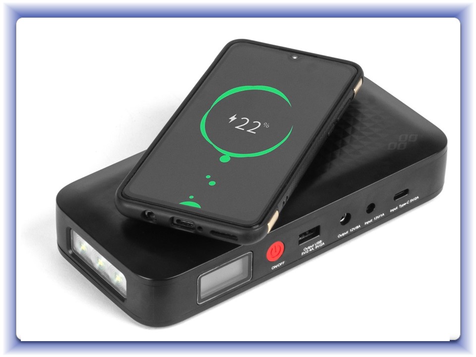 Štartovací zdroj jump starer Powerbank 12V 12Ah 800A