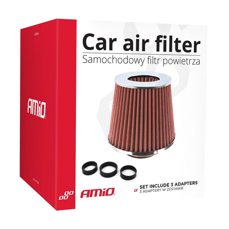Športový vzduchový filter + 3 adaptéry AF-Chrom