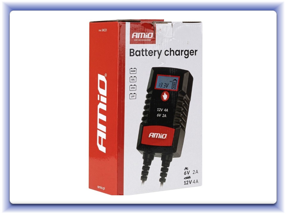 Nabíjačka digitálna AGM GEL STD LiFePo4 MAX 4A 6/12V PRO HOOK