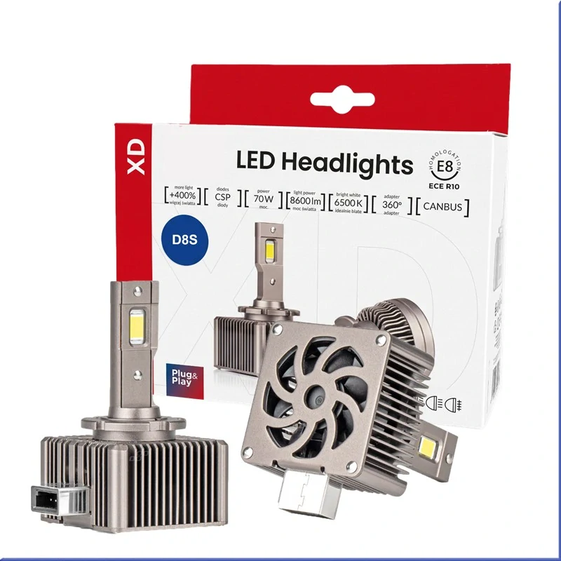 Prémiové LED žiarovky D8S  (8600 lm) s CANBUS + Sada 4 utierok ZDARMA