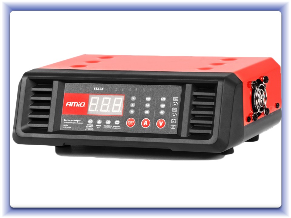 Digitálna stacionárna nabíjačku 10A 6V 12V