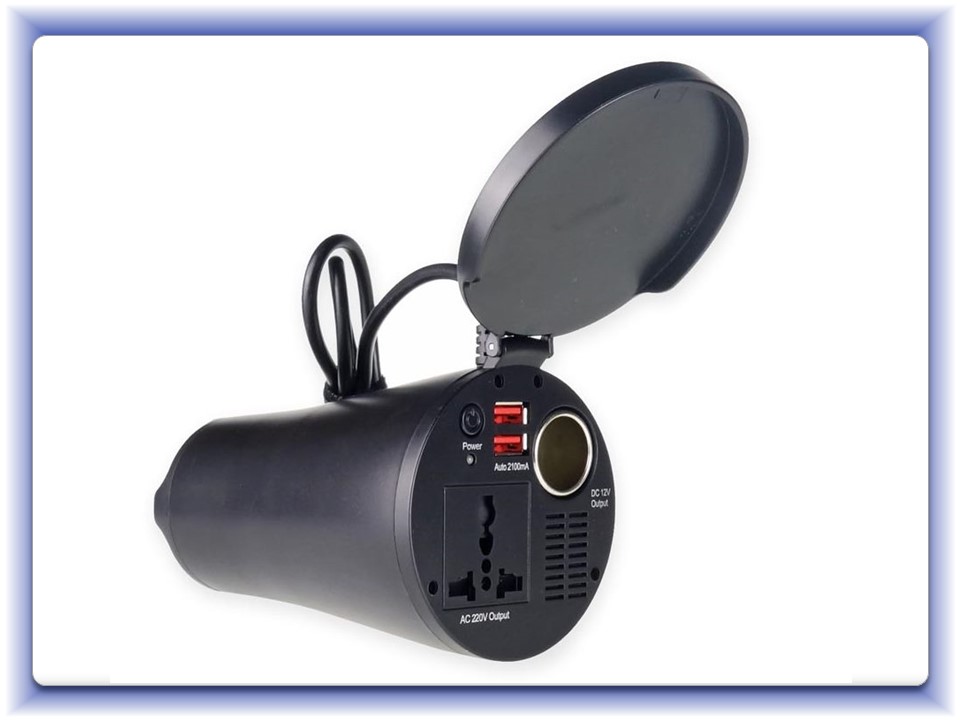 Menič napäta 12V/230V 150W/300W 2xUSB PI02