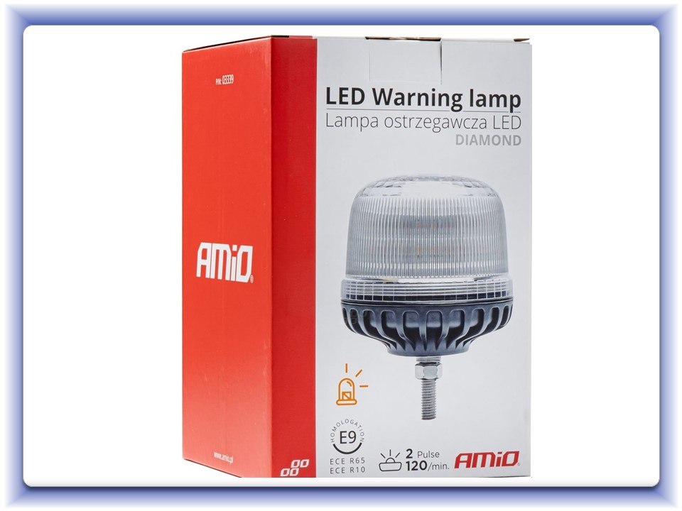 Výstražný maják 24LED W25sb na skrutke 12/24V