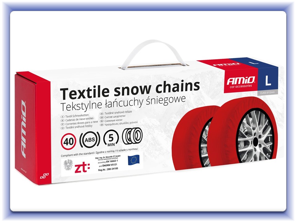 Textilné snehové reťaze Snow Socks M 2-ks