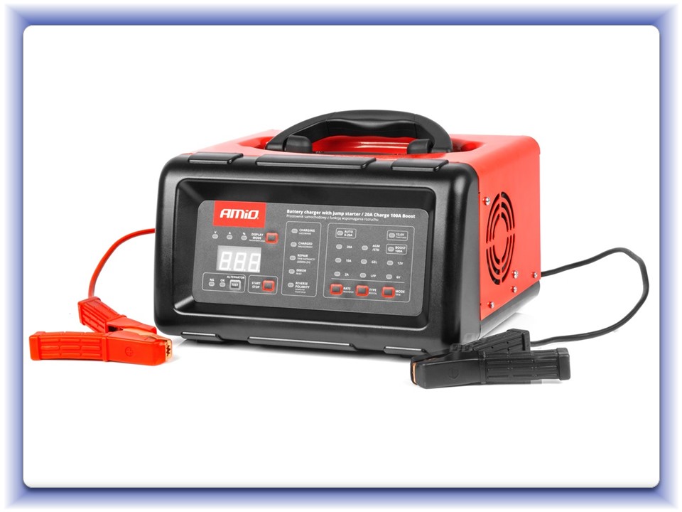 Nabíjačka digitálna so štartovacou funkciou 20A 6V / 12V