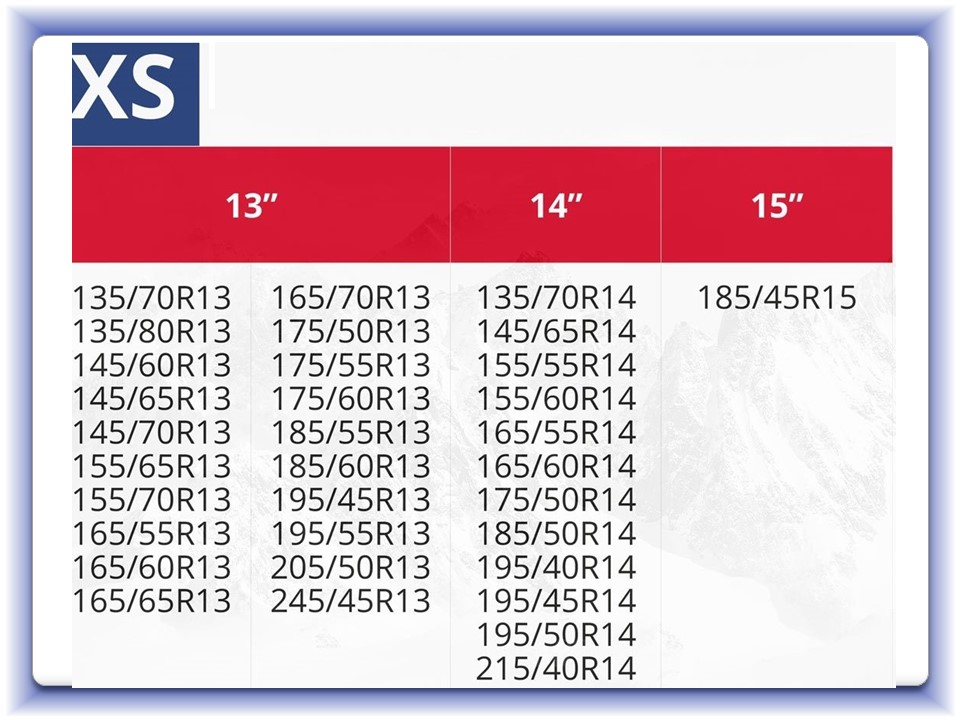 Textilné snehové reťaze Snow Socks XS 2-ks