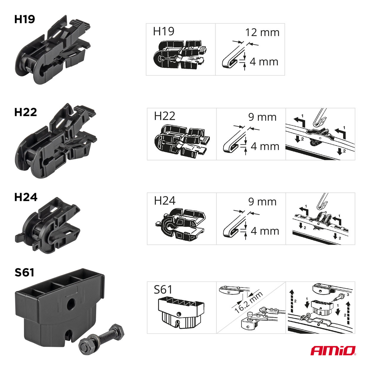 Stierač 904 28" 700mm TRUCK T03