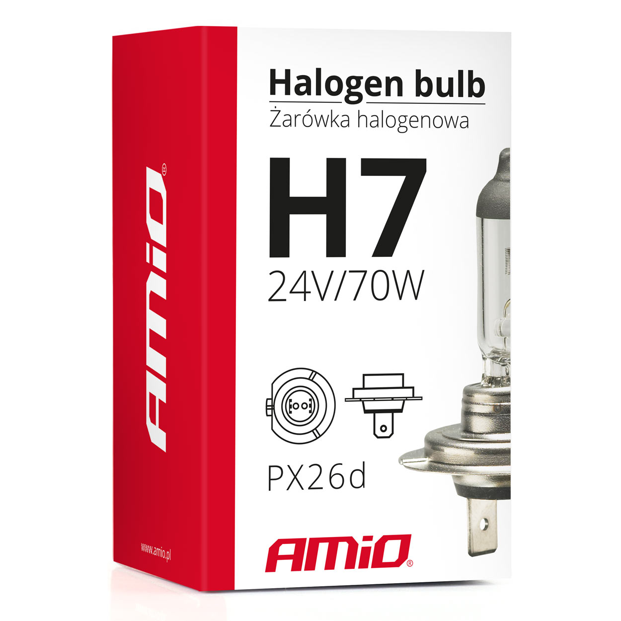 Halogénová žiarovka H7 24V 70W UV filter (E8)