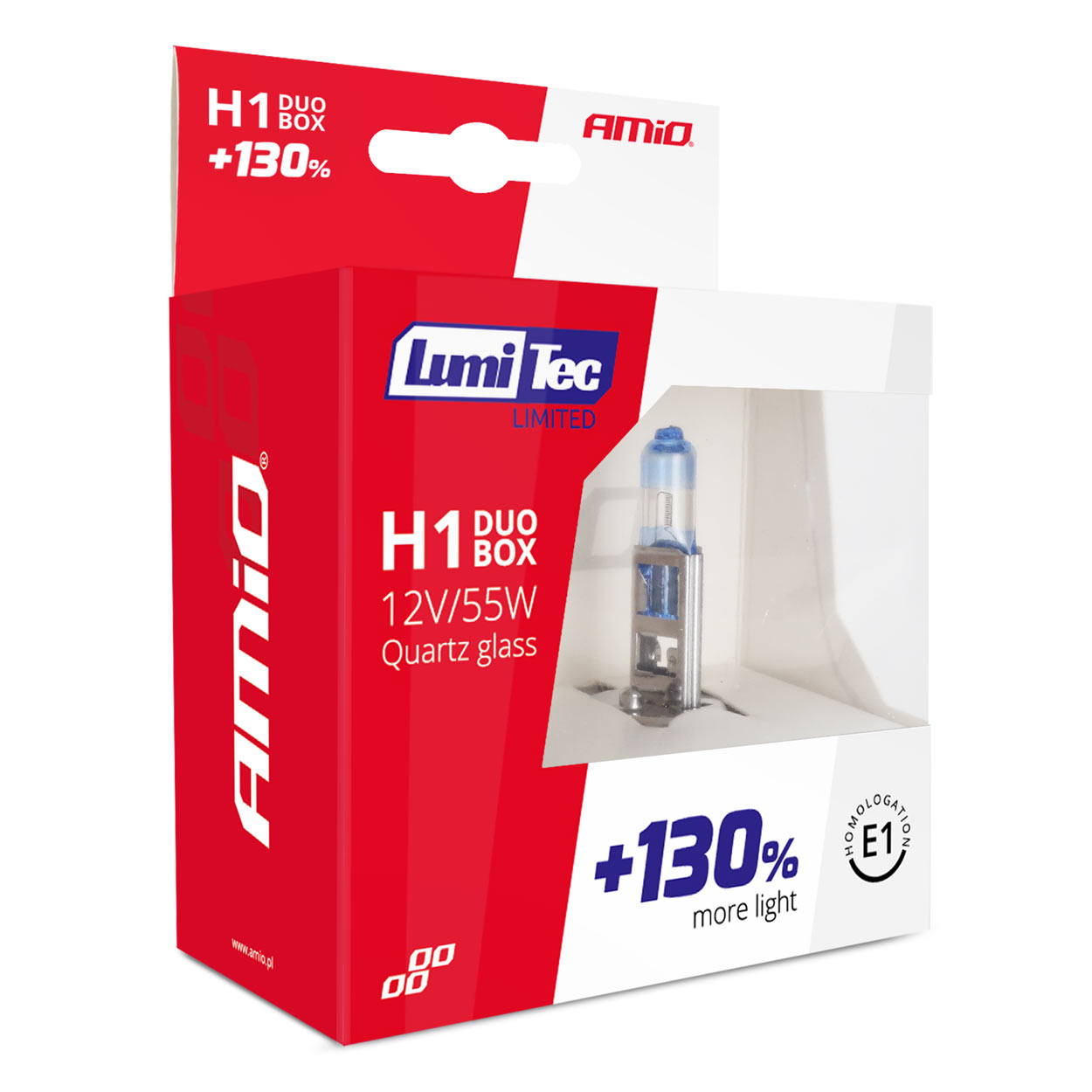 Halogénové žiarovky H1 12V 55W LumiTec LIMITED +130% DUO BOX (2ks)