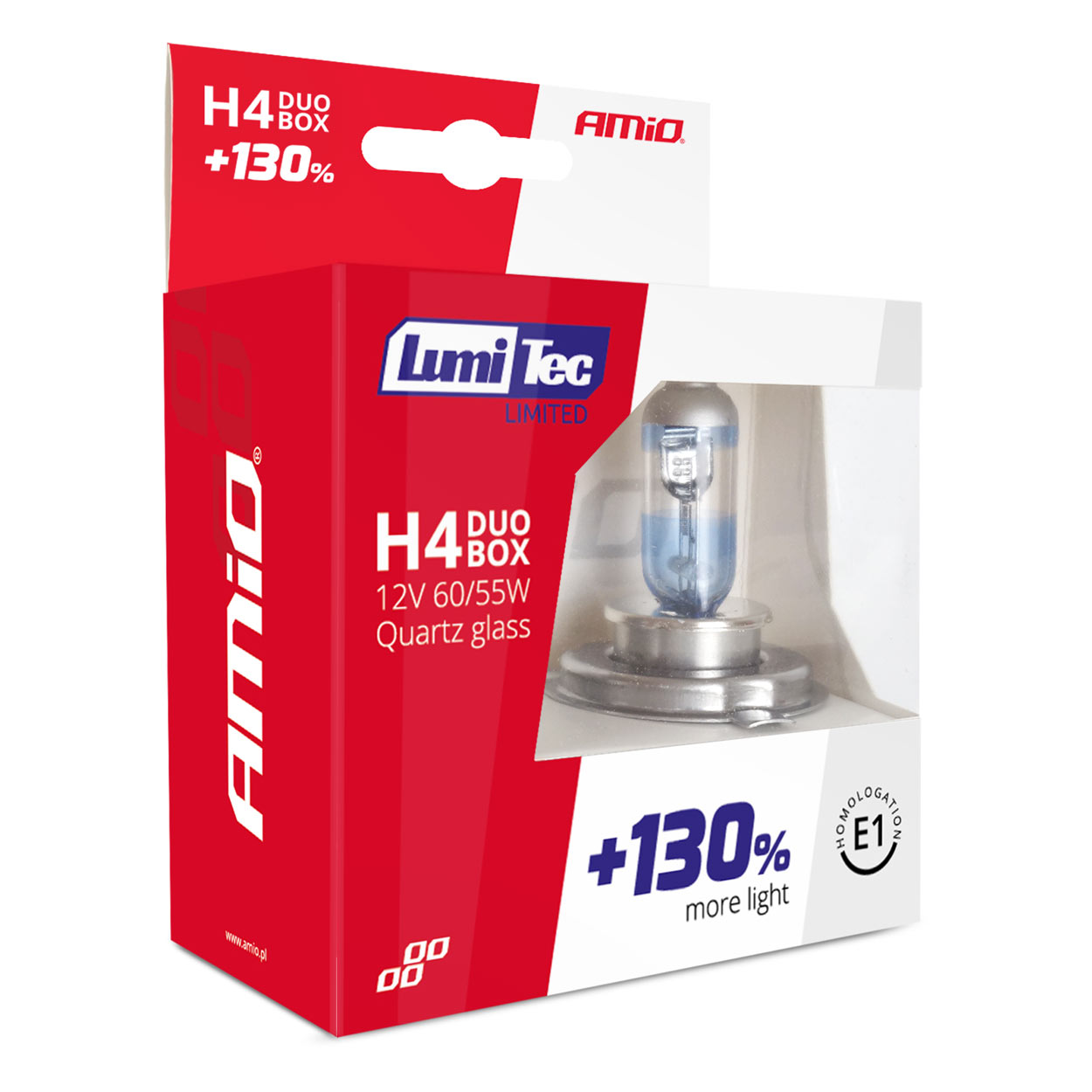 Halogénové žiarovky H4 12V 60/55W LumiTec LIMITED +130% DUO BOX (2ks)