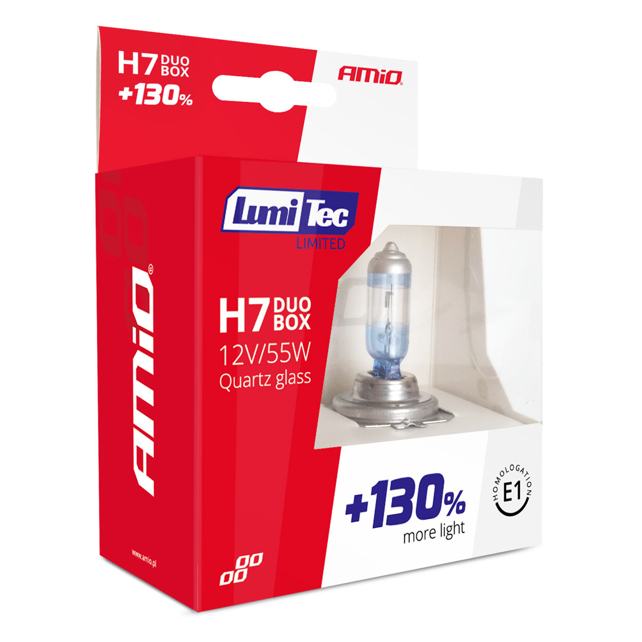 Halogénové žiarovky H7 12V 55W LumiTec LIMITED +130% DUO BOX (2ks)